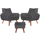 Kit Ágatha - 2 Poltronas + Puff [Queima de Estoque] 