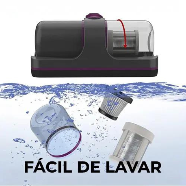 Aspirador Portátil Anti-Ácaro com Esterilização UV Sem Fio – SR269