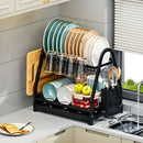 Escorredor e Organizador De Louças Inox Preto