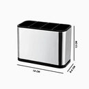 Dispenser Porta Talher Inox 4 Divisórias