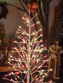 ÁRVORE DE LED COM 360 LEDS 170CM VERMELHA E BRANCO BIVOLT