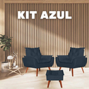 Kit Ágatha - 2 Poltronas + Puff [Queima de Estoque] 
