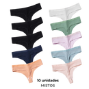 Kit 10 Calcinhas AlgodãoConfort 100% Algodão Premium COMPRE 5 LEVE 10 - (10 UNIDADES)