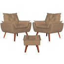 Kit Ágatha - 2 Poltronas + Puff [Queima de Estoque] 