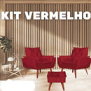 Kit Ágatha - 2 Poltronas + Puff [Queima de Estoque] 