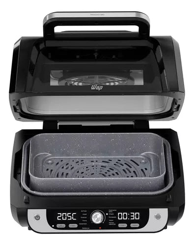 Fritadeira Elétrica Sem Óleo WAP 10L 1800W Digital 12 em 1 - Mesa/Parede, Sem Fumaça, Antiaderente. 
