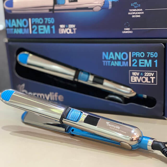 Chapinha Nano Titanium Pro750 - Profissional - 2 em 1 - Original 