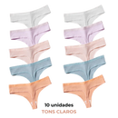 Kit 10 Calcinhas AlgodãoConfort 100% Algodão Premium COMPRE 5 LEVE 10 - (10 UNIDADES)