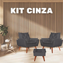 Kit Ágatha - 2 Poltronas + Puff [Queima de Estoque] 
