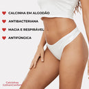 Kit 10 Calcinhas AlgodãoConfort 100% Algodão Premium COMPRE 5 LEVE 10 - (10 UNIDADES)