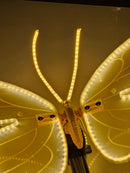 BORBOLETA 40CM COM LED WARM E MOVIMENTO COM SUPORTE BIVOLT