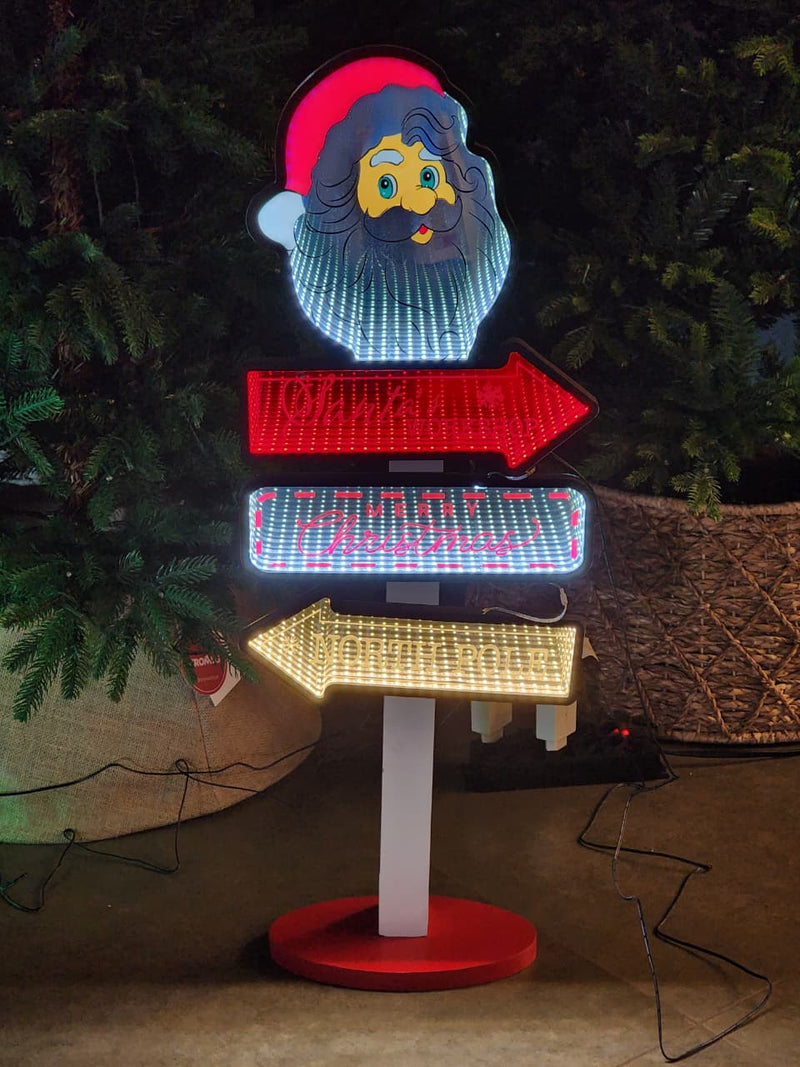 PLACA LUZ INFINITA PLACA PAPAI NOEL 87,6CM