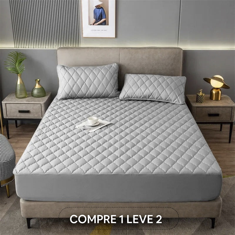 (COMPRE 1 LEVE 2) Capa para Colchão 100% Impermeável 
