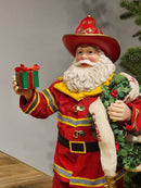 PAPAI NOEL BOMBEIRO COLEÇÃO KURT S. ADLER 28CM